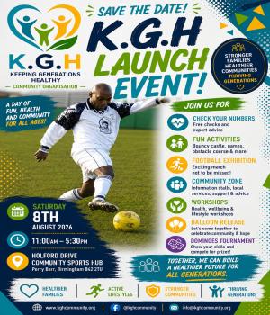 K.G.H Launch Event: Flyer Front