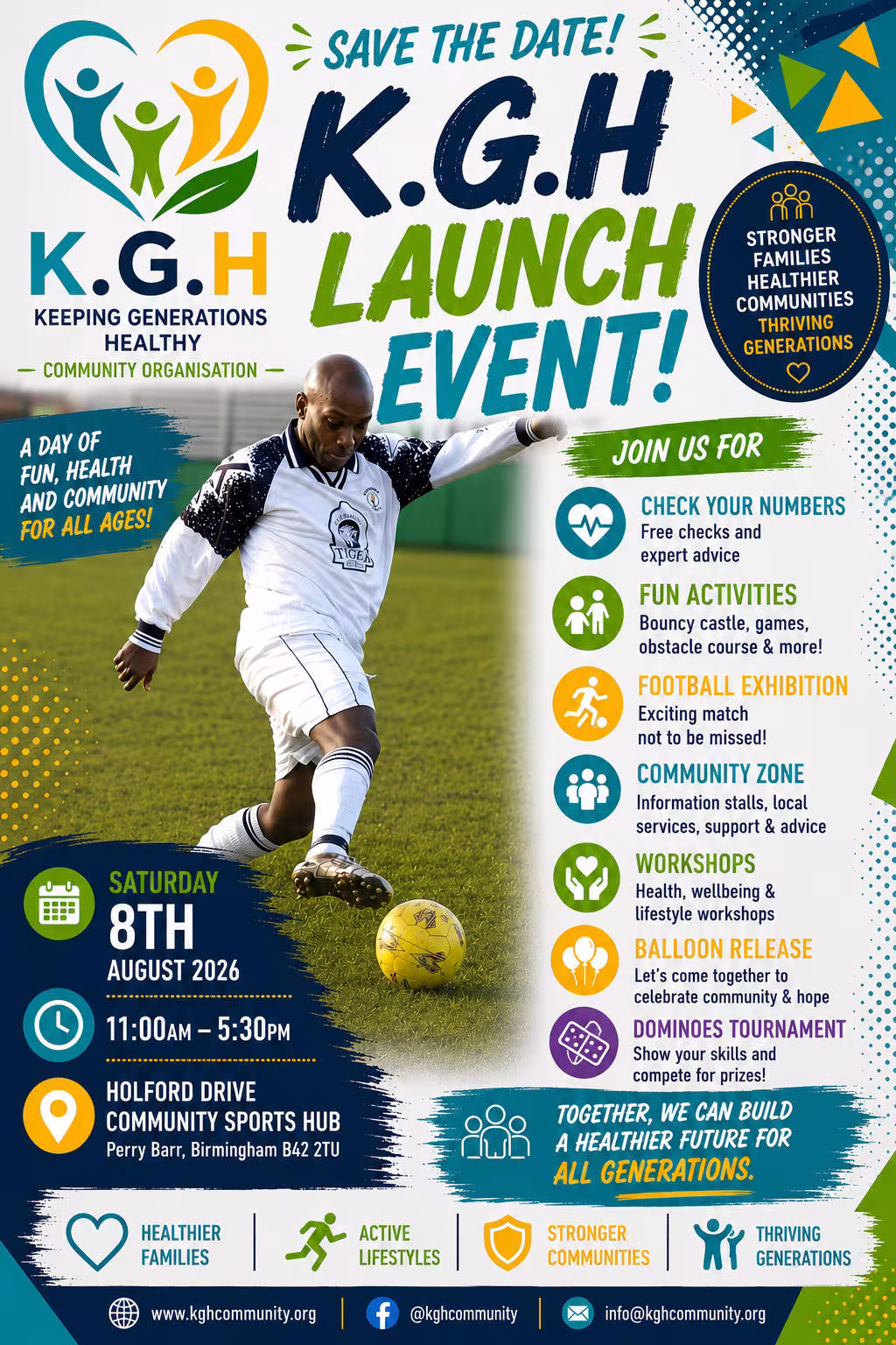 K.G.H Launch Event: Flyer Front